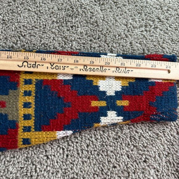 VTG 60s Jantzen Wool Mohair Sweater Mens Unisex M Multicolor Western Abstract - Picture 13 of 15